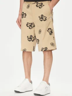 HUGO Szorty materiałowe Damo242 50542159 Beżowy Baggy Fit