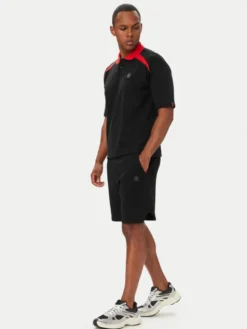 HUGO Szorty materiałowe Despen_RB 50559712 Czarny Relaxed Fit