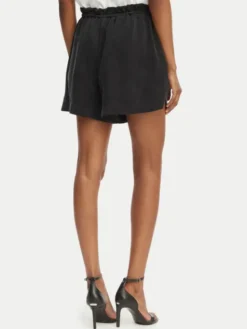 HUGO Szorty materiałowe Hermione-1 50559554 Czarny Loose Fit