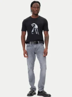 HUGO T-Shirt Didug 50548557 Czarny Regular Fit