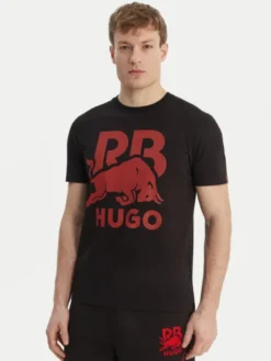 HUGO T-Shirt Dlix_RB 50559696 Czarny Regular Fit