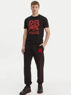 HUGO T-Shirt Dlix_RB 50559696 Czarny Regular Fit
