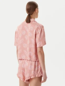 Hunkemöller Koszulka piżamowa 301513 Beżowy Regular Fit