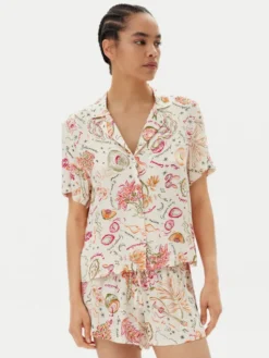 Hunkemöller Koszulka piżamowa 302113 Kolorowy Regular Fit