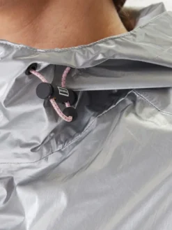 Hunter Kurtka przeciwdeszczowa HARU0008261 Srebrny Regular Fit