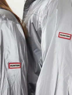 Hunter Kurtka przeciwdeszczowa HARU0008261 Srebrny Regular Fit