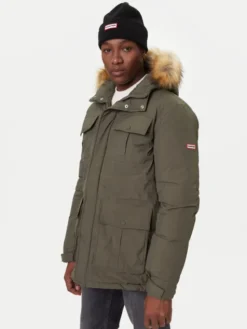 Hunter Parka Angus HARM0018252 Zielony Regular Fit