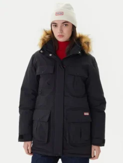 Hunter Parka Glyder HARW0014252 Czarny Regular Fit