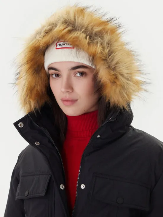 Hunter Parka Glyder HARW0014252 Czarny Regular Fit