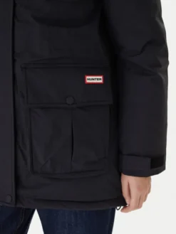 Hunter Parka Glyder HARW0014252 Czarny Regular Fit