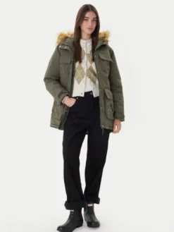 Hunter Parka Glyder HARW0014252 Zielony Regular Fit