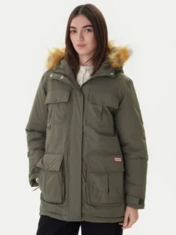 Hunter Parka Glyder HARW0014252 Zielony Regular Fit
