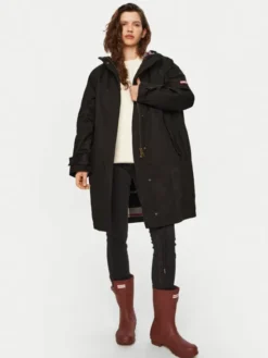 Hunter Parka Hanley HARW0015242 Czarny Regular Fit