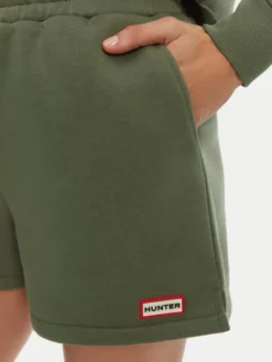 Hunter Szorty sportowe Lunan HARW0058251 Khaki Regular Fit
