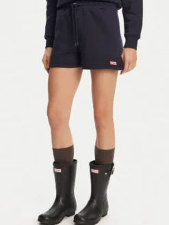 Hunter Szorty sportowe Lunan HARW0058251 Granatowy Regular Fit