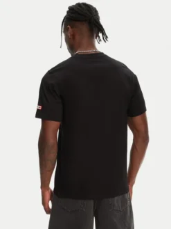 Hunter T-Shirt Duart Graphic HARM0033251 Czarny Regular Fit