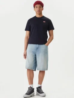 Hunter T-Shirt Essentials HARM0085252 Granatowy Regular Fit