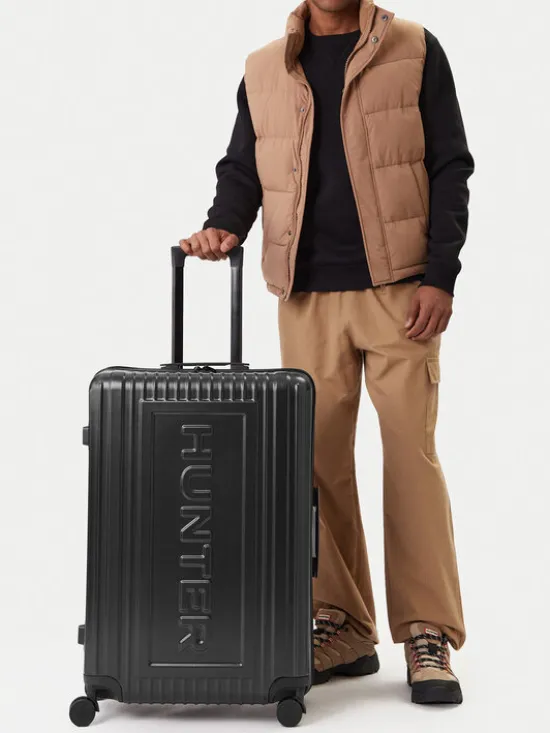 Hunter Walizka duża CEO-HUNTER-L-001-08-BLACK Czarny