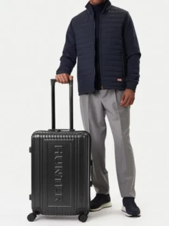 Hunter Walizka średnia CEO-HUNTER-M-001-08-BLACK Czarny