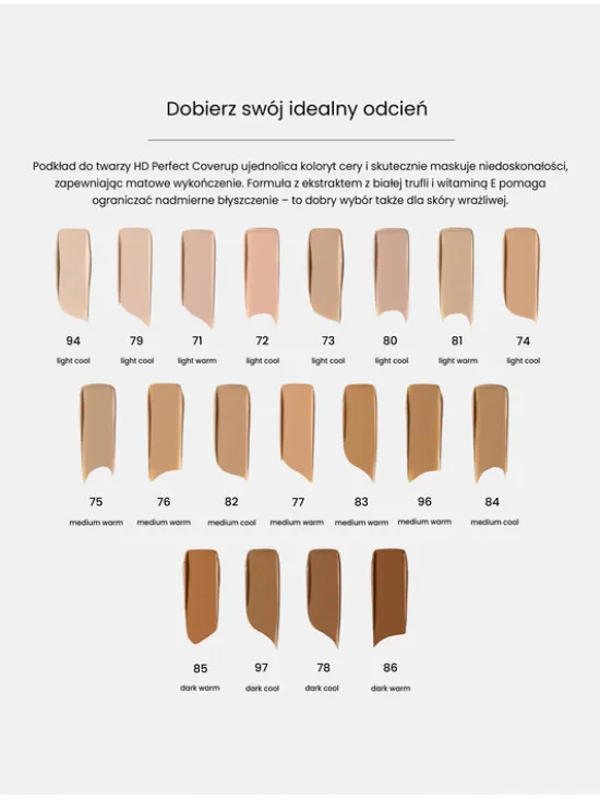 INGLOT HD Perfect Coverup Podkład 85 (DW)