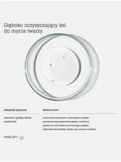 INGLOT LAB Głęboko oczyszczający Żel do mycia twarzy