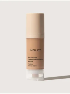 INGLOT SPF 50+ Skin Focused Pielęgnacyjny Podkład Apricot Tan 314
