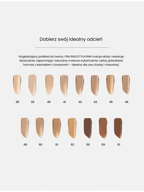 INGLOT YSM Playinn Podkład 38 LW