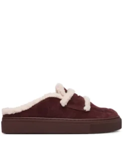 Inuikii Klapki Mule Wool 1004.017.0011 Brązowy ciemny