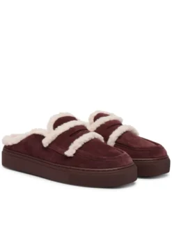 Inuikii Klapki Mule Wool 1004.017.0011 Brązowy ciemny