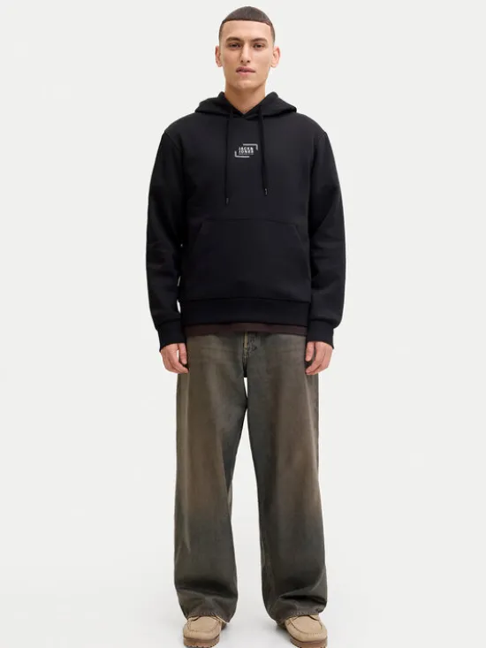 Jack & Jones Bluza Corp 12268422 Czarny Regular Fit