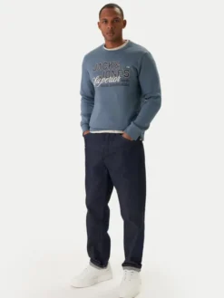 Jack & Jones Bluza Elogo 12288925 Niebieski Regular Fit
