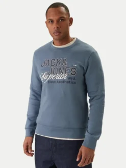 Jack & Jones Bluza Elogo 12288925 Niebieski Regular Fit