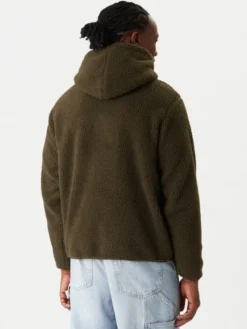 Jack & Jones Bluza Flare Teddy 12285678 Zielony Relaxed Fit