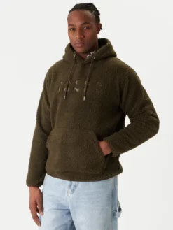 Jack & Jones Bluza Flare Teddy 12285678 Zielony Relaxed Fit