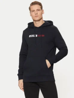 Jack & Jones Bluza 12233599 Granatowy Regular Fit