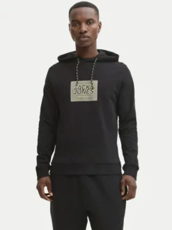 Jack & Jones Bluza Rain 12288098 Czarny Regular Fit