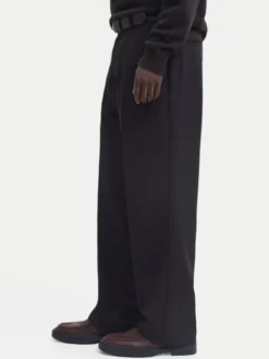 Jack & Jones Chinosy Bill 12293368 Czarny Wide Leg