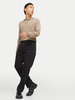 Jack & Jones Chinosy Kane 12268490 Czarny Regular Fit