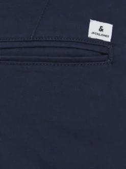Jack & Jones Chinosy Marco 12174309 Granatowy Slim Fit