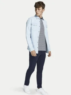 Jack & Jones Chinosy Marco 12174309 Granatowy Slim Fit