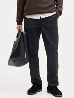 Jack & Jones Chinosy Stollie 12292970 Czarny Regular Fit
