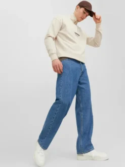 Jack & Jones Jeansy Alex 12236078 Niebieski Baggy Fit