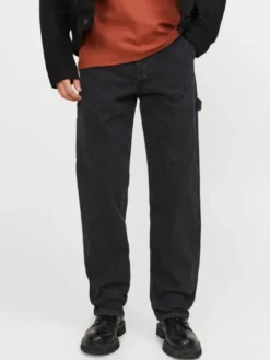 Jack & Jones Jeansy Eddie 12252802 Czarny Loose Fit