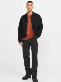 Jack & Jones Jeansy Eddie 12252802 Czarny Loose Fit
