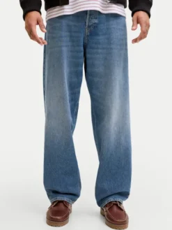 Jack & Jones Jeansy Eddie 12290185 Niebieski Baggy Fit