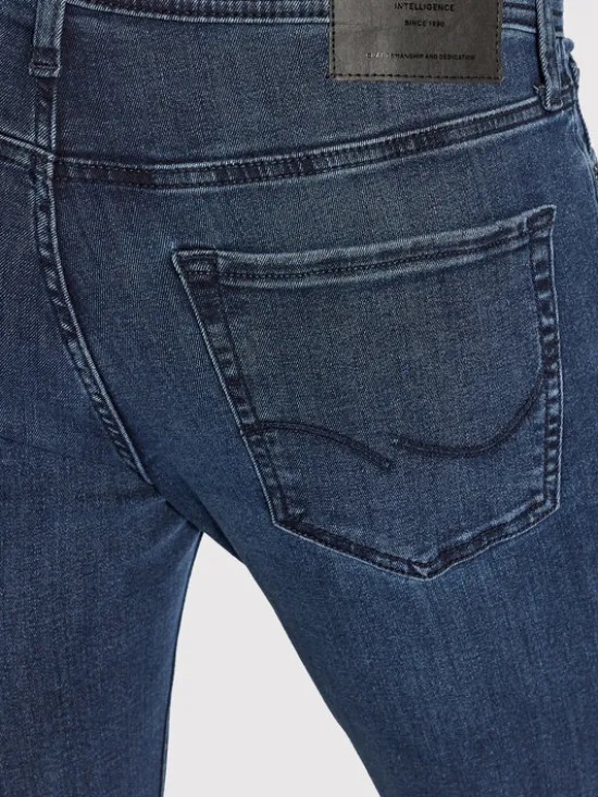 Jack & Jones Jeansy Glenn 12173407 Granatowy Slim Fit