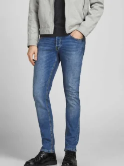 Jack & Jones Jeansy Glenn 12184473 Niebieski Slim Fit