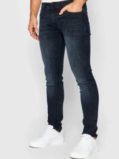 Jack & Jones Jeansy Liam Original Agi 12166852 Granatowy Skinny Fit