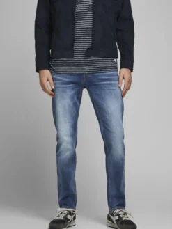 Jack & Jones Jeansy Mike 12168290 Niebieski Tapered Fit