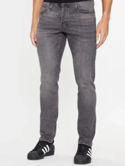 Jack & Jones Jeansy 12243599 Szary Slim Fit